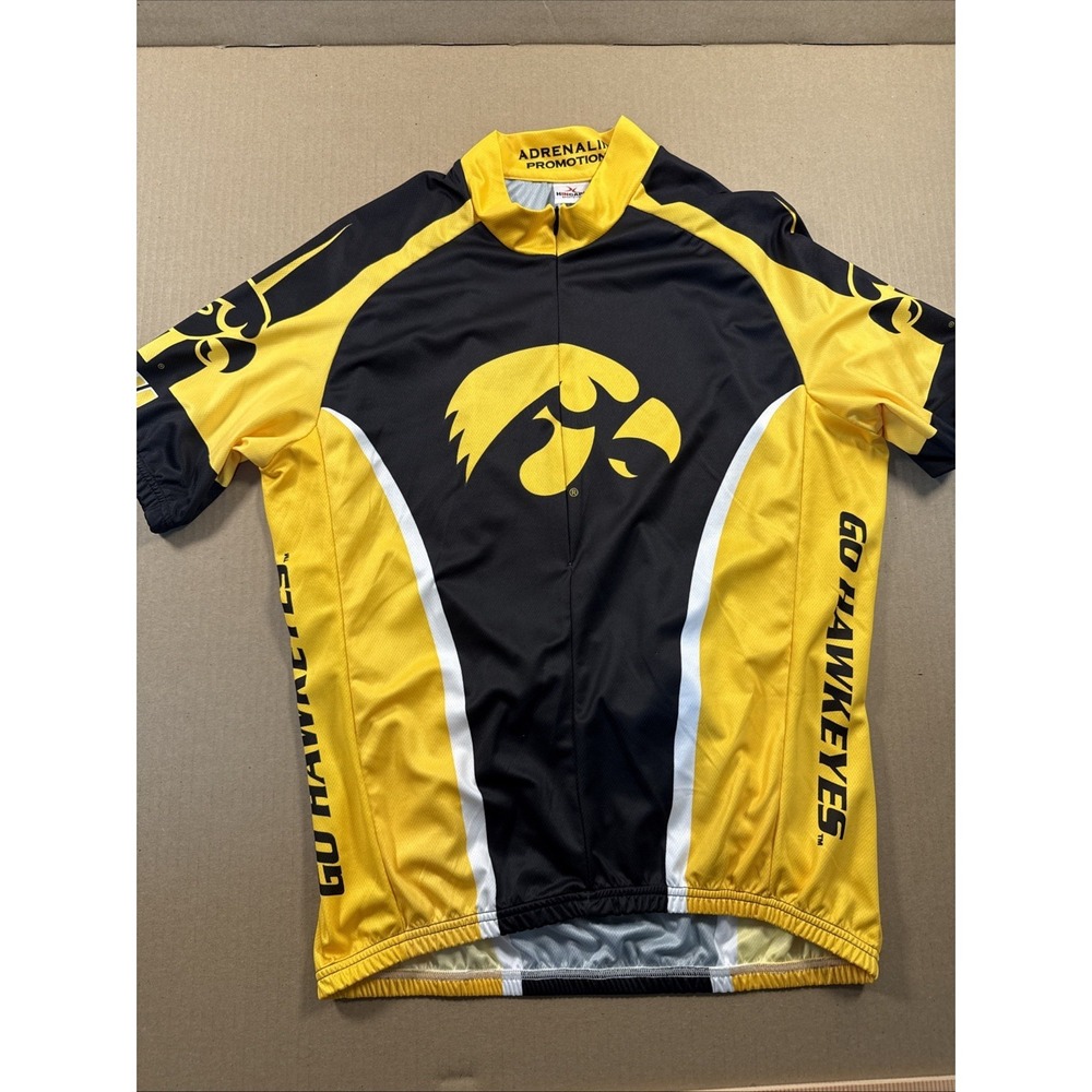 Adrenaline Promotions Iowa Hawkeyes cycling jersey Men's XL